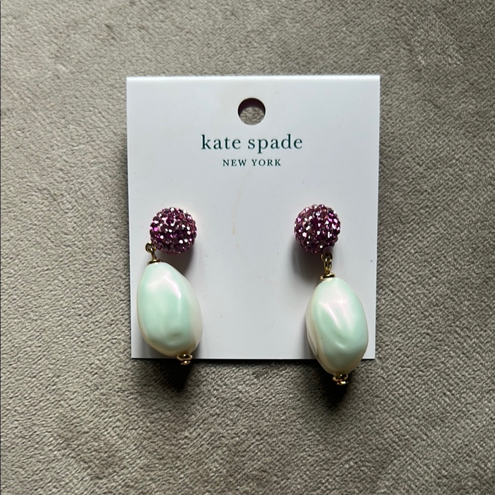 Kate Spade Pearl and Pink Earrings